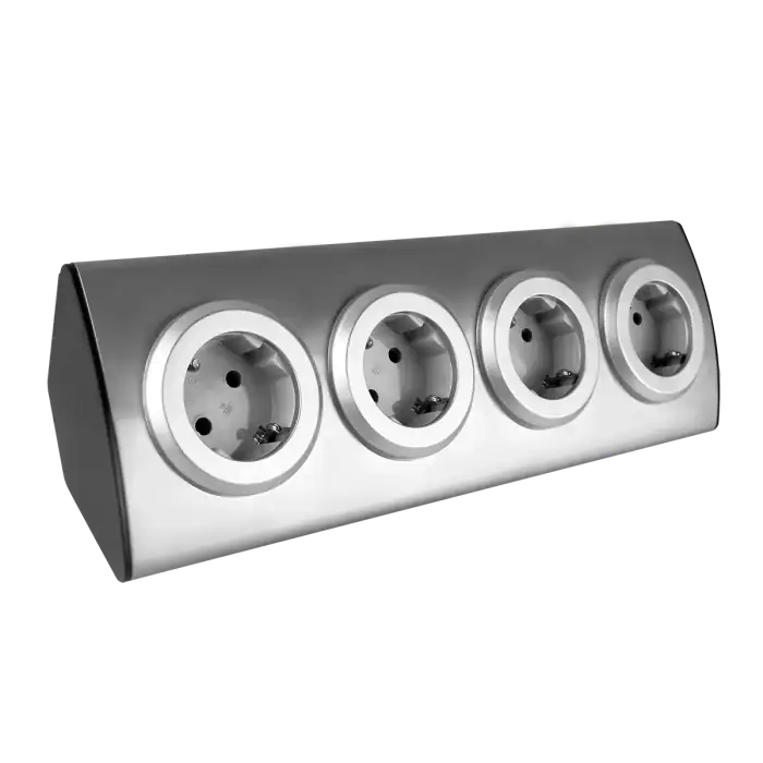 Furniture socket, INOX