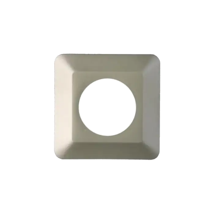 Wall plate, beige 130 / 130 / 2 με Ø70