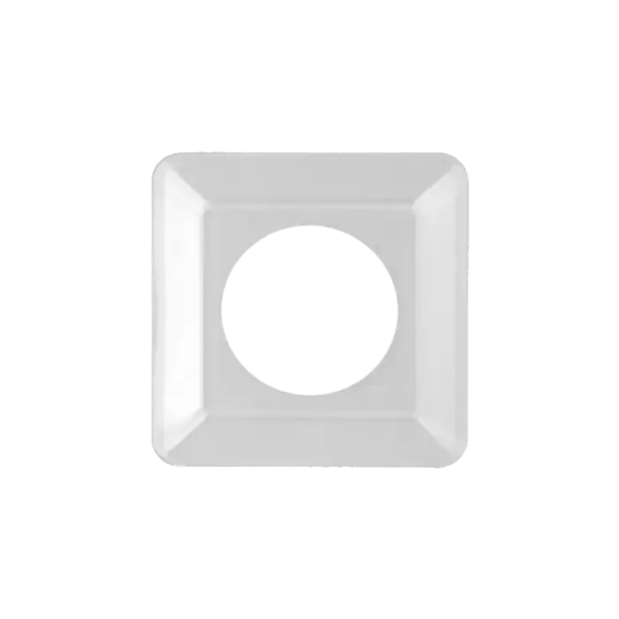 Wall plate, transparent 130 / 130 / 2 με Ø70