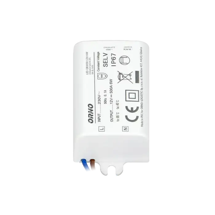 Τροφοδοτικό για LED, MINI, IP67, 6W, 12V