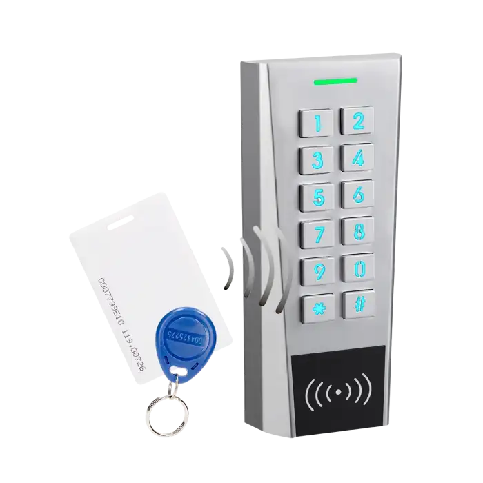 Ψηφιακό access control (slim line) με λειτουργία κάρτας μαγνητικού κλειδιού και χειριστηρίου με κέλυφος αλουμινίου