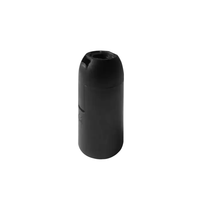 Thermoplastic E14 lamp holder, black 