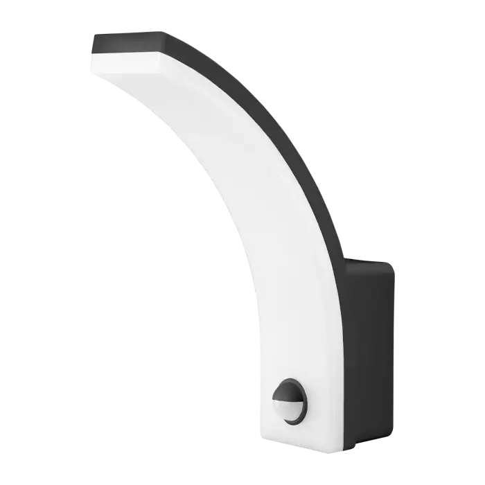 FRENIT LED 20W, garden luminaire with motion sensor, 1800lm, IP65, 4000K, dimmer, black