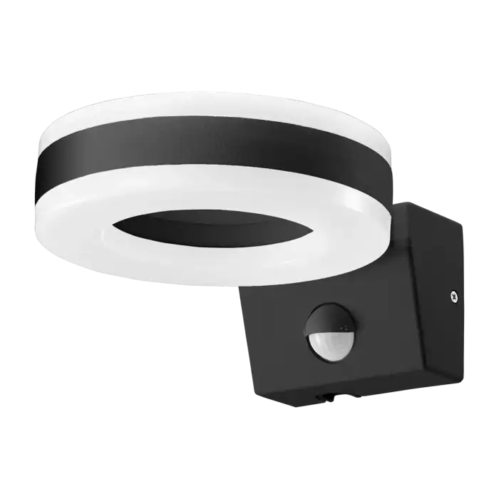 HOWLIT LED 20W, garden luminaire with motion sensor, 1800lm, IP65, 4000K, black