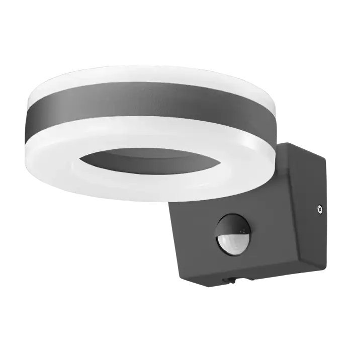 HOWLIT LED 20W, garden luminaire with motion sensor, 1800lm, IP65, 4000K, grey