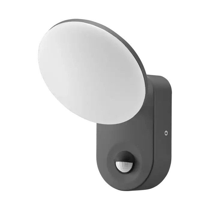 RIOLIT LED 15W, garden luminaire with motion sensor, 1100lm, IP65, 4000K, grey