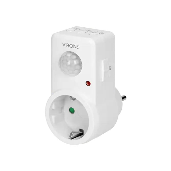 Ανιχνευτής κίνησης με πρίζα, 120°, IP20, 280W, Schuko