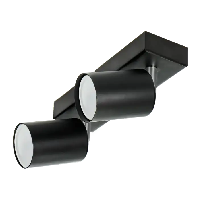 Φωτιστικό τοίχου και οροφής DOA SP 2, GU10, μέγ. 2x50W, IP20, μαύρο