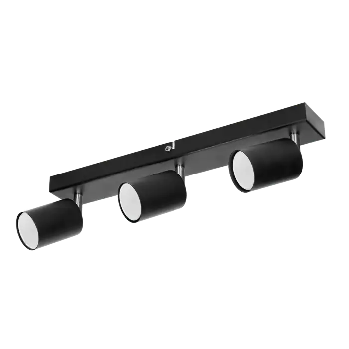 Φωτιστικό τοίχου και οροφής DOA SP 3, GU10, μέγ. 3x50W, IP20, μαύρο