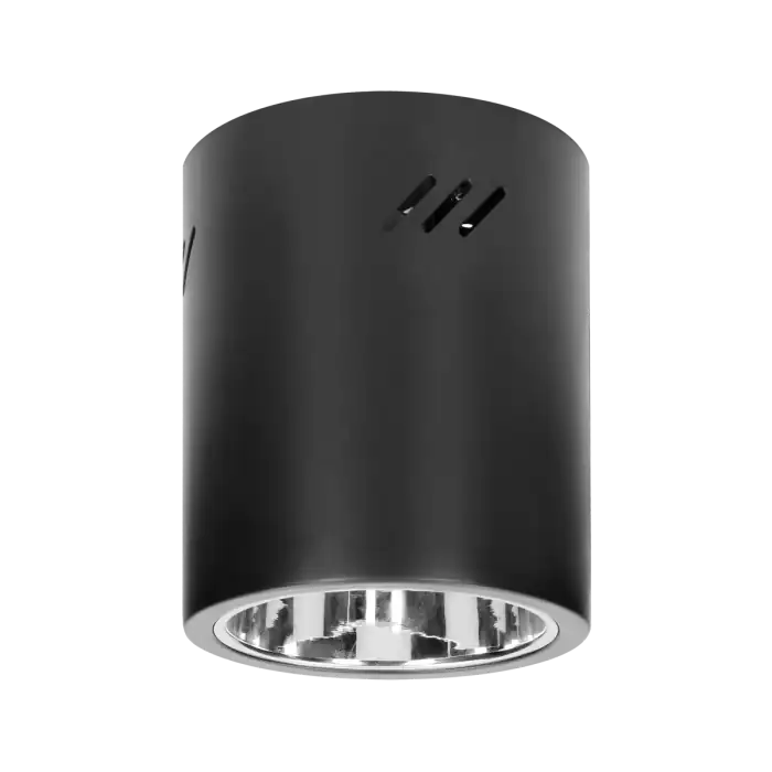 KORIN 16, φωτιστικό οροφής, 60W, E27, ατσάλι, μαύρο
