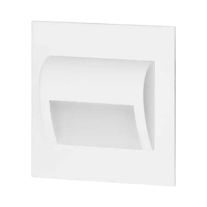 DRACO LED ΝΕΟ 1.5W, εντοιχιζόμενο σκάλας 12VDC, 30lm, 3000K, λευκό, καινοτόμος εγκατάσταση