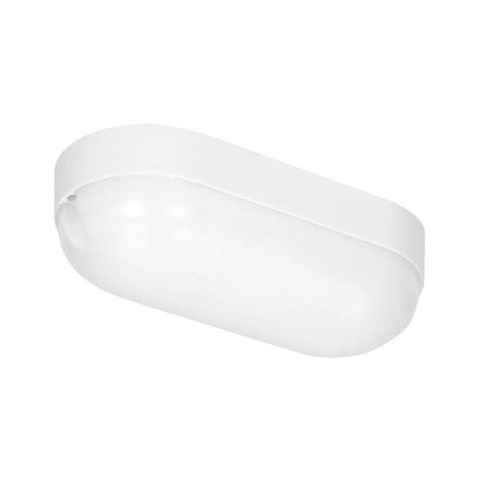 RISMO LED OVAL Επίτοιχο φωτιστικό LED εξωτερικών συνθηκών 7W 630lm 4000K IP65 >80 Λευκό 195 / 105 / 55