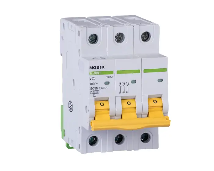 Miniature Circuit Breaker 10 kA, characteristic C, 20 A, 3-pole