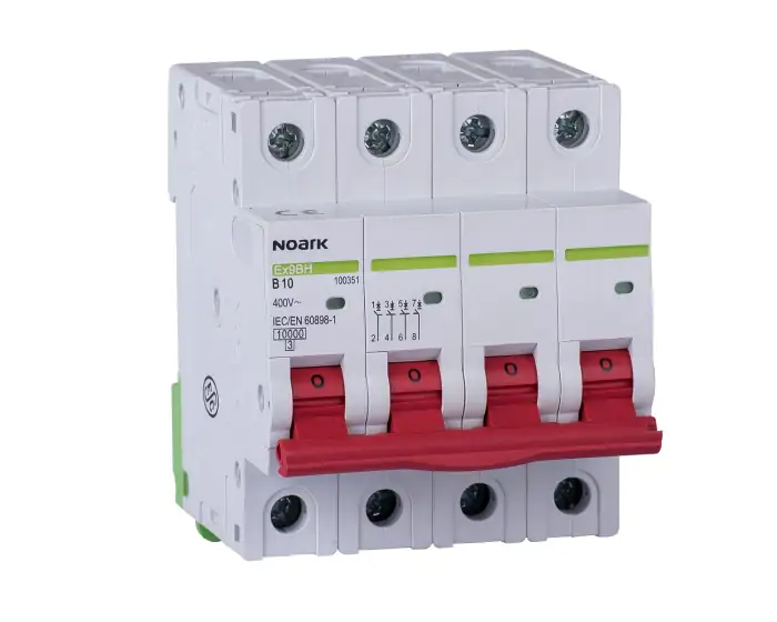 Miniature Circuit Breaker 10 kA, characteristic D, 20 A, 4-pole