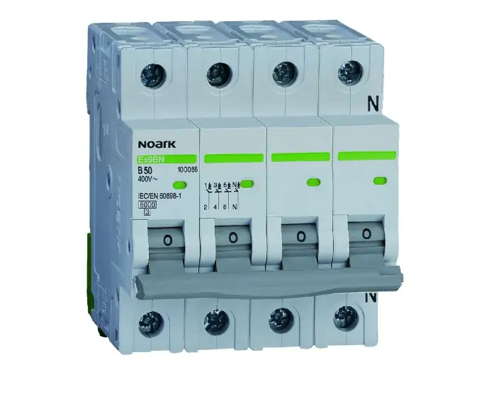 Miniature Circuit Breaker 6 kA, characteristic C, 32 A, 3+Npole