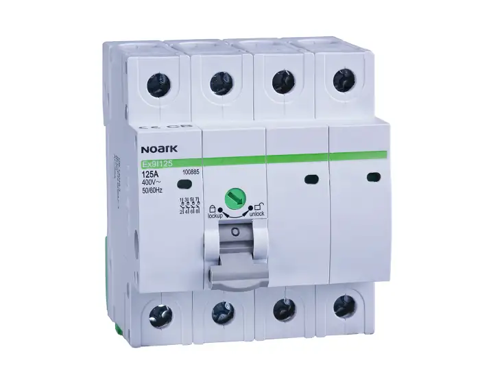 Isolator, width 4 modules, 4-pole, 16A