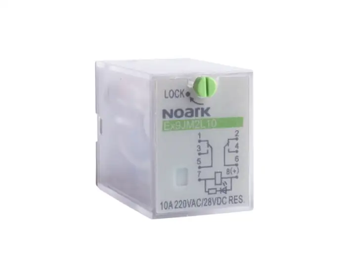 Plug-in relay 10 A, 230 V AC, 2 contatcs