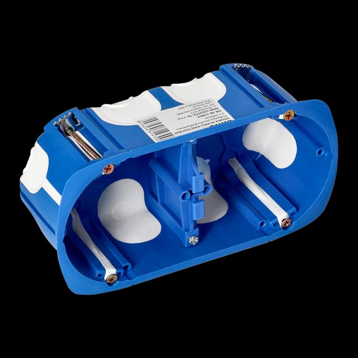 In-wall junction box, double, windproof, 60mm