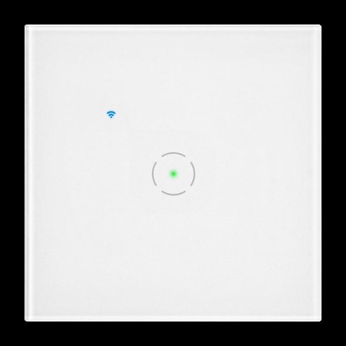 Εντοιχιζόμενος διακόπτης Tuya Smart Wi-Fi 1 θέσης, λευκός