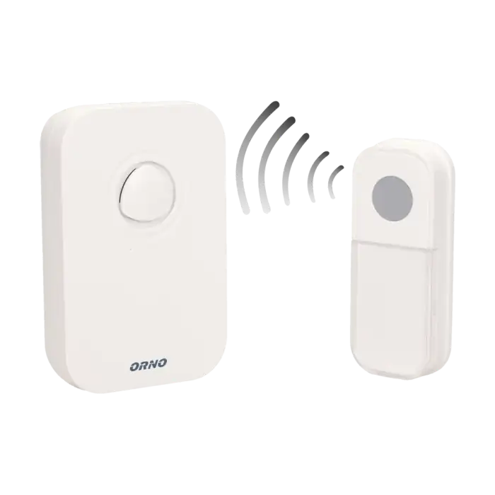 FADO DC wireless, battery powered doorbell with learning system