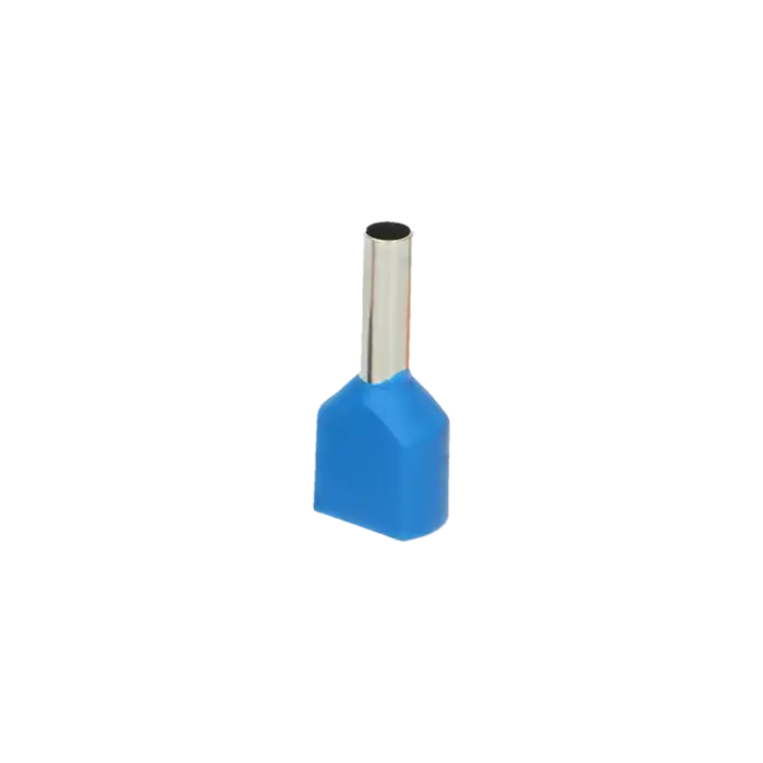Ακροχιτώνιο διπλό μπλε 0,75mm² (100τμχ)