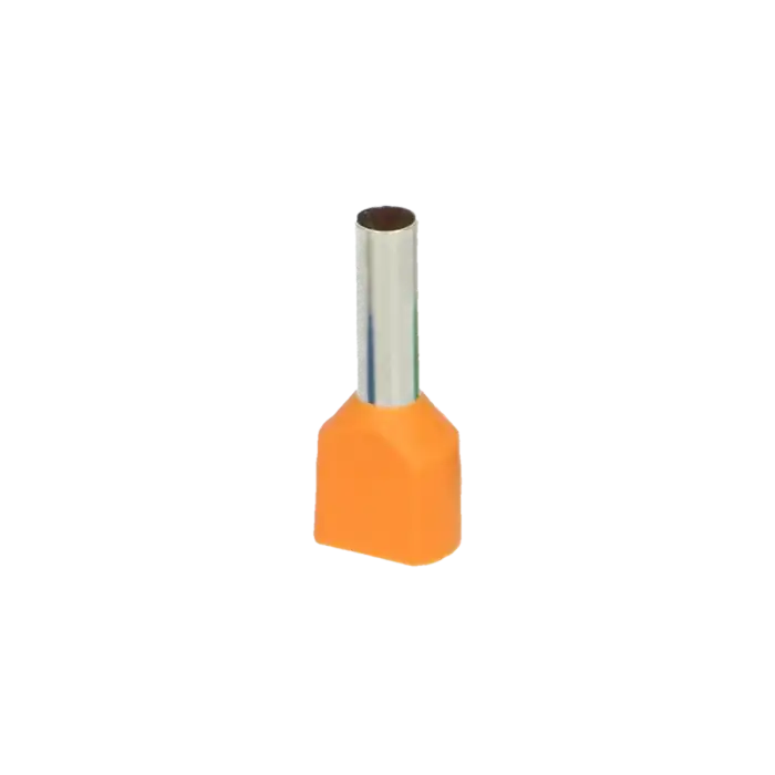 Ακροχιτώνιο διπλό πορτοκαλί 4mm² (100τμχ)