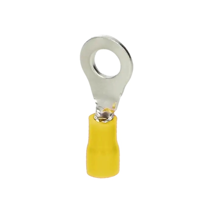 Insulated ring terminal, max. section 6mm², ring for M6 screw, 100 pcs.