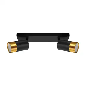 PUZON SPT GU10 2L BLACK/GOLD