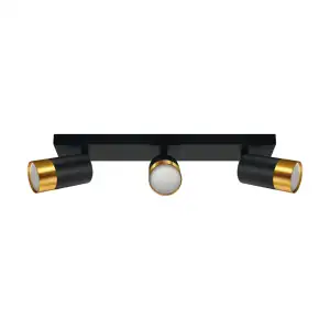 PUZON SPT GU10 3L BLACK/GOLD