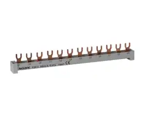 Busbar, 2-phase, 10mm2, 63A, 56 MU (1m) Ex9PN