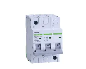 DC Miniature Circuit Breaker 10 kA, characteristic C, 16 A, 750 V DC, 3-pole