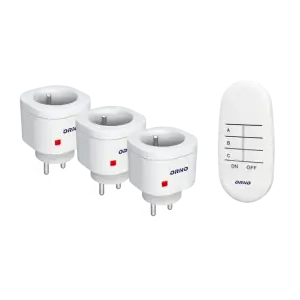 Set of wireless sockets with remote control, 3+1 MINI