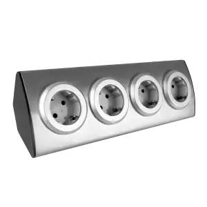 Furniture socket, INOX