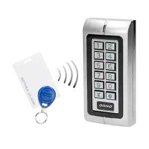 Code lock with card and proximity tags reader, IP44