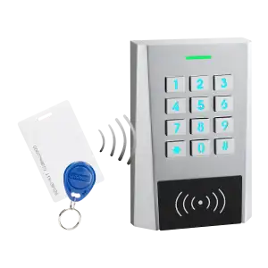Code lock with card and proximity tags reader, IP66, 2-relay