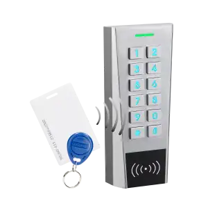 Code lock with card and proximity tags reader, IP66, 2-relay, narrow case
