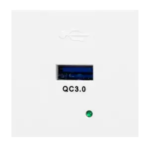 Θύρα USB QC3.0 για module της σειράς NOEN 9010 - 3A / 5V; 2A / 9V; 15A / 12V