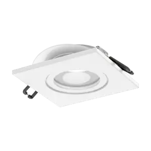 DARI S decorative frame for spotlight, suitable for LED diode or a halogen lamp (MR16/GU10), max. 50W, adjustable light direction, square, white, IP44