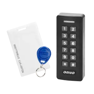 Code lock with tags and proximity tags reader, for indoor installation, with visitor access function, anthracite
