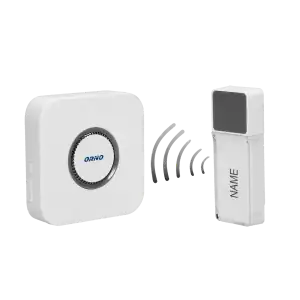 TORINO 2 DC wireless doorbell with learning system and 58 ringtones, operation range up to 400m