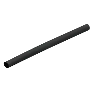 Heat shrinkable tube Ø 10mm, 1m long, black, in blister pack