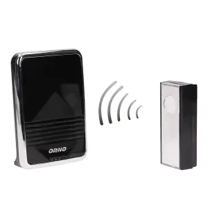 CALYPSO II DC wireless doorbell, battery powered, learning system, 36 ringtones, 300m range