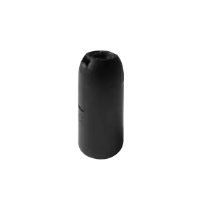 Thermoplastic E14 lamp holder, black 