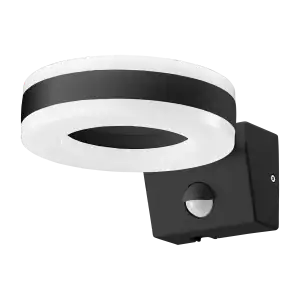 HOWLIT LED 20W, garden luminaire with motion sensor, 1800lm, IP65, 4000K, black