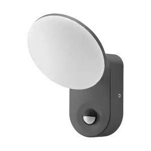 RIOLIT LED 15W, garden luminaire with motion sensor, 1100lm, IP65, 4000K, grey