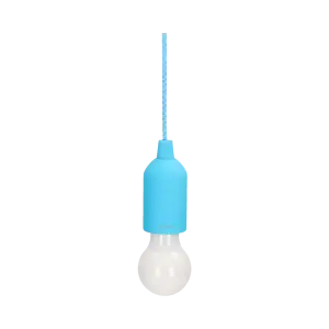 Pull LED light, 1W LED, 3 x AAA, turquoise