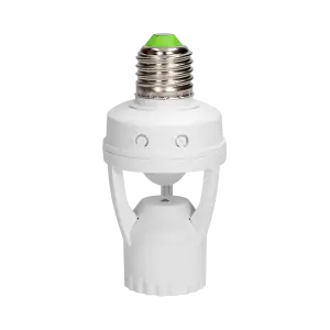 Lamp bulb socket with PIR motion sensor, 360°, IP20, E27 holder, 1x60W