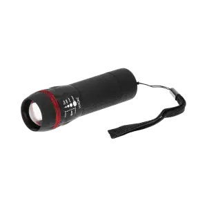 LED flashlight 1W with zoom, 60lm, 3xAAA