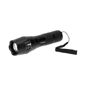 LED CREE 10W flashlight with zoom, 800lm, 3 x AAA, aluminium body