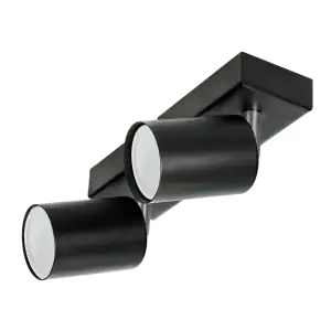 DOA SP 2 wall and ceiling light, GU10, max. 2x50W, IP20, black